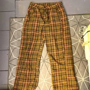 Free People Plaid Pants